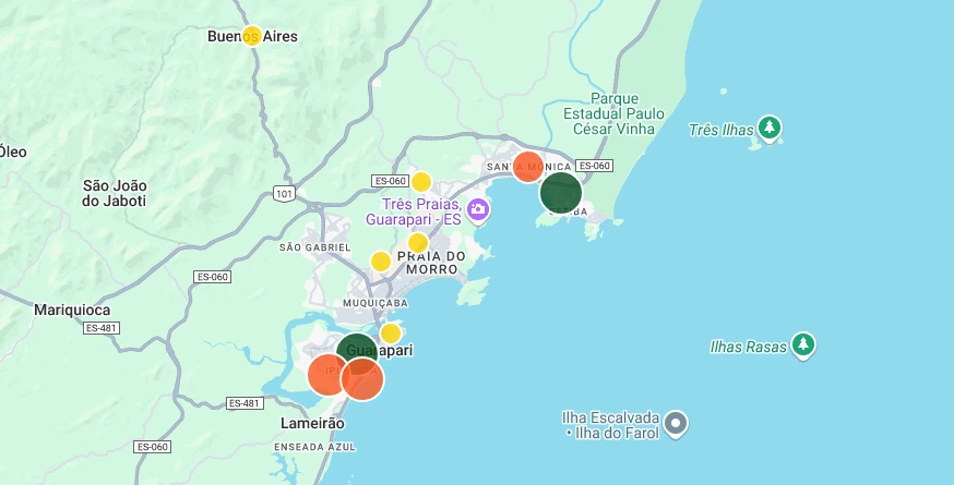 Prévia do Mapa de Ofícios